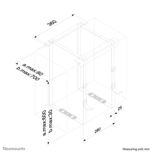 Neomounts CPU-D025BLACK CPU houder - max 20 kg - universeel - Image 5