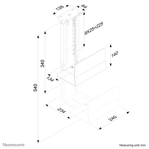 Neomounts CPU-D200BLACK CPU houder - max 30 kg - universeel - Image 3