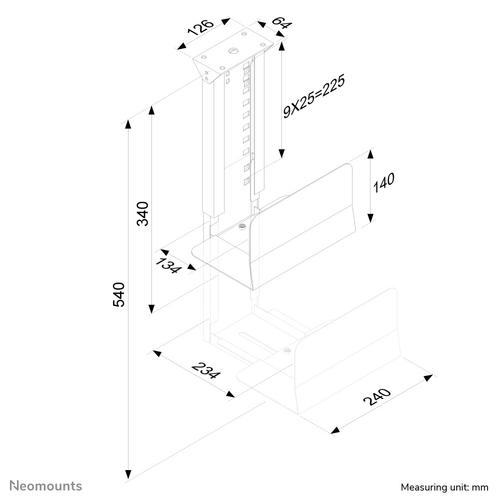 Neomounts CPU-D200SILVER CPU houder - max 30 kg - universeel - Image 4