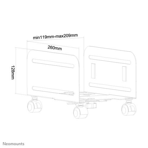 Neomounts CPU-M100BLACK CPU houder - max 10 kg - universeel - Image 3