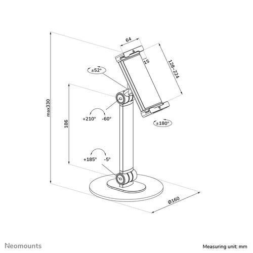 Neomounts DS15-540WH1 Tablet standaard 4.7-12.9" - universeel - Image 6