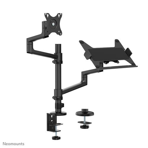 Neomounts DS20-425BL2 Monitorarm met laptophouder 17-27" - ruimtebesparend - Image 5