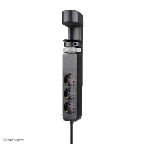 Neomounts DS22-840BL6 Bureaucontactdoos met klem en USB-C en USB-A poorten - Quick-charge - Image 1