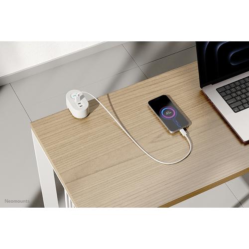 Neomounts DS22-840WH6 Bureaucontactdoos met klem en USB-C en USB-A poorten - Quick-charge - Image 6