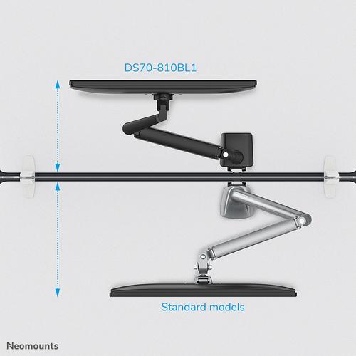 Neomounts DS70-810BL1 Monitorarm 17-32" - gasveer - ruimtebesparend - 180°-stop - Image 9