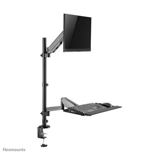 Neomounts DS90-325BL1 Zit-sta werkstation bureau 17-32" - gasveer - Image 3