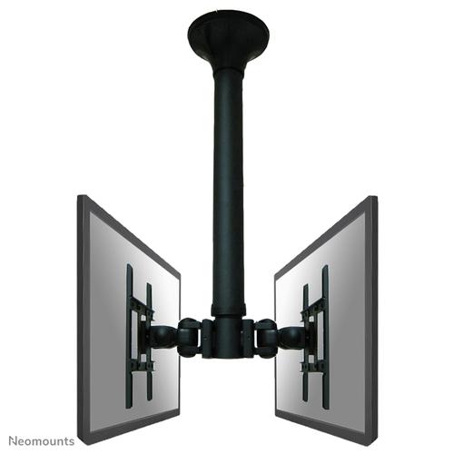 Neomounts FPMA-C200D Dual monitor/TV-beugel plafond 10-40" - h 64-104 cm - Image 1