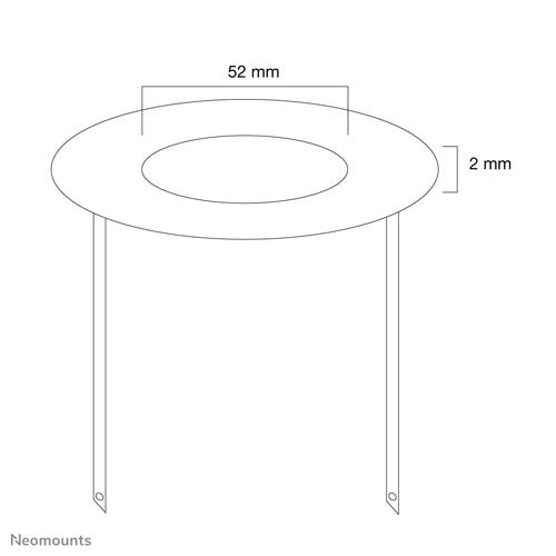 Neomounts FPMA-CRB5 Afdekrozet - diam. 52 mm - Image 3