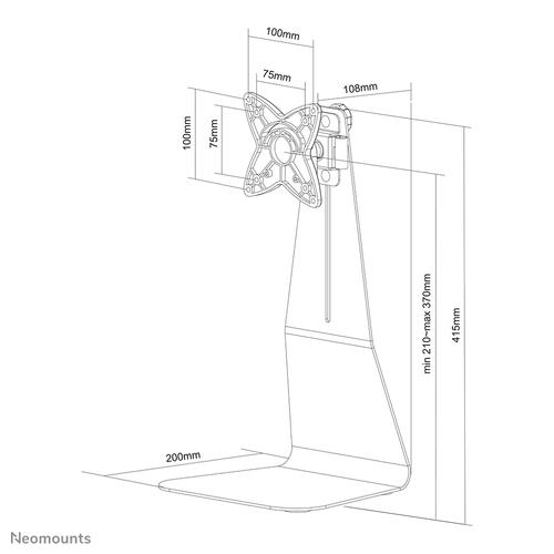 Neomounts FPMA-D850BLACK Monitorstandaard 10-27 - Image 4