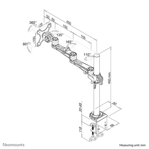Neomounts FPMA-D935 Monitorarm 10-30 - Image 8