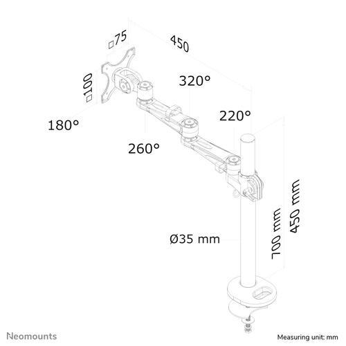 Neomounts FPMA-D935G Monitorarm 10-30 - Image 8