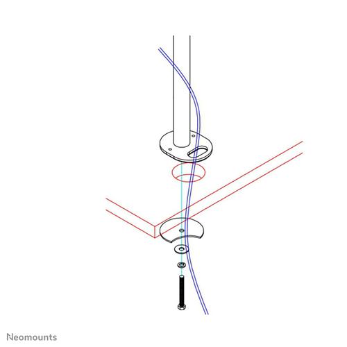 Neomounts FPMA-D960GROMMET Bureaudoorvoerbuis 10-30 - Image 2