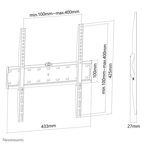 Neomounts FPMA-W300BLACK TV-beugel wand 32-55" - ultra-vlak - Image 6