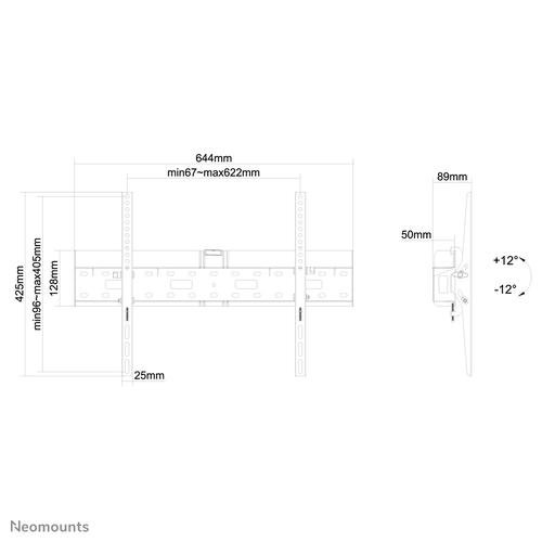 Neomounts LFD-W2640MP TV-beugel wand 37-75" - kantelbaar - Image 9