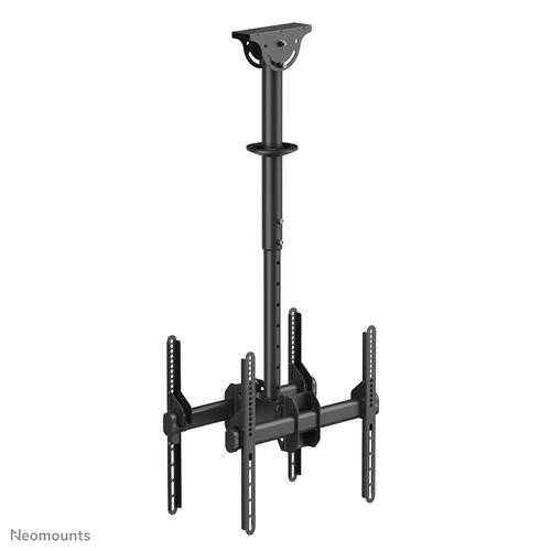 Neomounts NM-C440DBLACK Dual monitor/TV-beugel plafond 32-60" - h 56-91 cm - Image 3