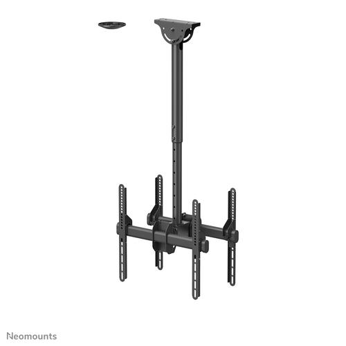 Neomounts NM-C440DBLACK Dual monitor/TV-beugel plafond 32-60" - h 56-91 cm - Image 5