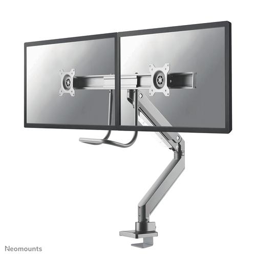 Neomounts NM-D775DXSILVER Monitorarm 10-32" - gasveer - Topfix - 180°-stop - Image 1