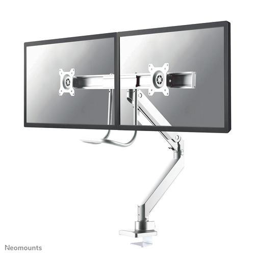 Neomounts NM-D775DXWHITE Monitorarm 10-32" - gasveer - Topfix - 180°-stop - Image 1