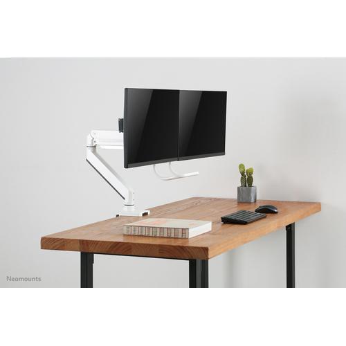 Neomounts NM-D775DXWHITE Monitorarm 10-32" - gasveer - Topfix - 180°-stop - Image 4