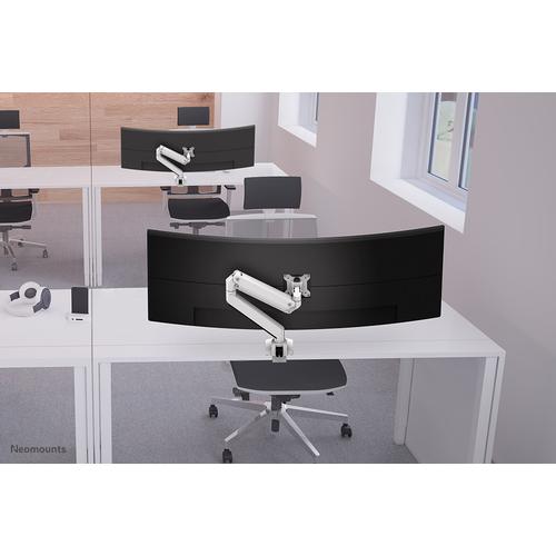 Neomounts NM-D775WHITEPLUS Monitorarm 10-49" - gasveer - Topfix - 180°-stop - Image 5