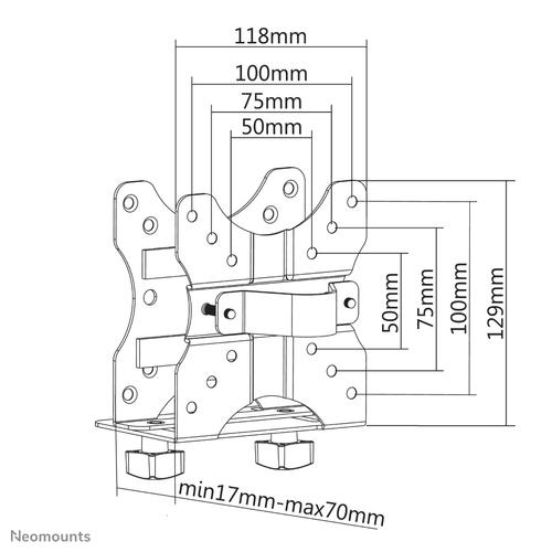 Neomounts NM-TC100BLACK Mini PC houder - max 5 kg - universeel - Image 4
