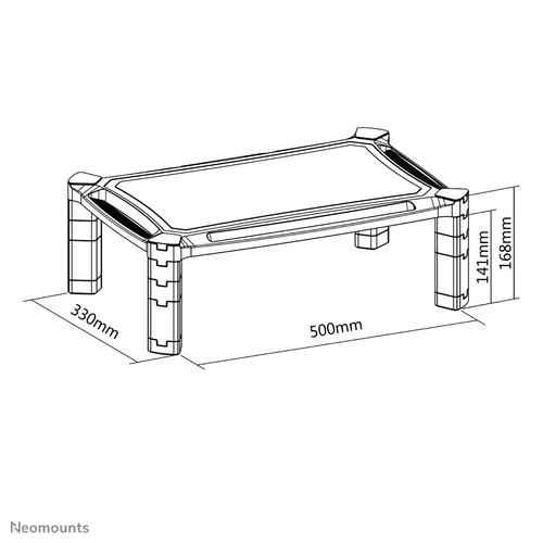 Neomounts NSMONITOR20 Monitor/laptopverhoger - hoogteverstelbaar - universeel - Image 2