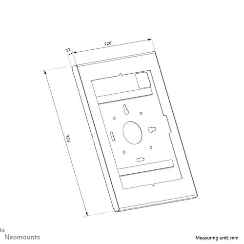 Neomounts WL15-601BL1 Tablethouder - 10.9-11" | 25,4-27,9 cm - vergrendelbaar - Image 7