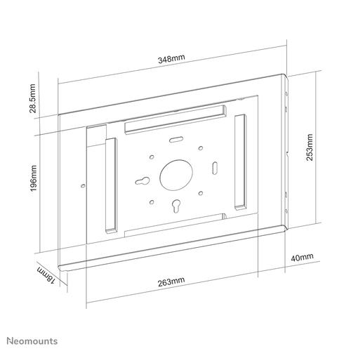 Neomounts WL15-660WH1 Tablet muurbeugel 12.9" - vergrendelbaar - Image 5