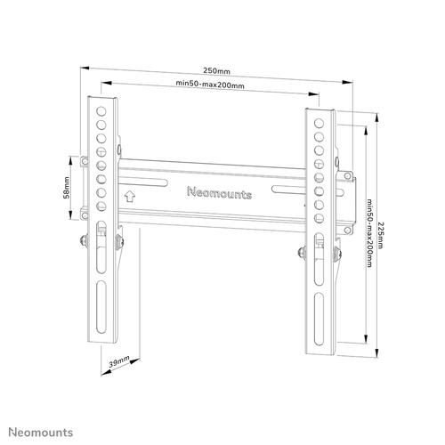 Neomounts WL30-350BL12 TV-beugel wand 24-55" - vlak - vergrendelbaar - Image 6