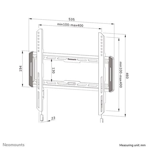 Neomounts WL30-550BL14 TV-beugel wand 32-75" - ultra-vlak - Easy Install - Image 8