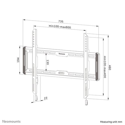 Neomounts WL30-550BL16 TV-beugel wand 42-86" - ultra-vlak - Easy Install - Image 8