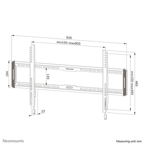 Neomounts WL30-550BL18 TV-beugel wand 43-86" - ultra-vlak - Easy Install - Image 8