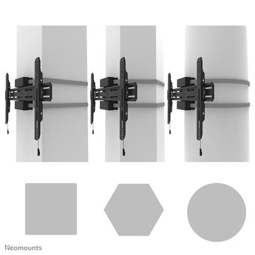 Neomounts WL30S-910BL16 TV-pilaarsteun 40-75" - vlak - vergrendelbaar - diam. 25-100 cm - portrait - Image 2