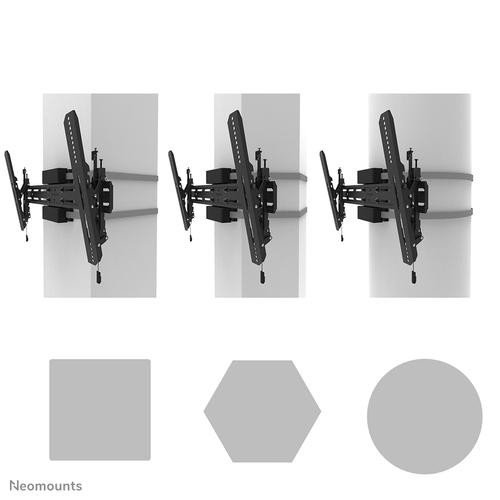 Neomounts WL35S-910BL16 TV-pilaarsteun 40-75" - kantelbaar - vergrendelbaar - diam. 25-100 cm - portrait - Image 2
