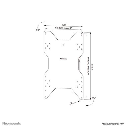Neomounts WL85-515WH16 TV muur beugel 55-75" - roteerbaar - Image 8