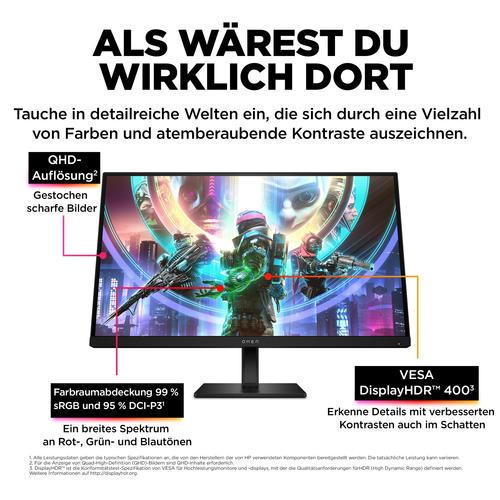 OMEN by HP 27 inch QHD 240 Hz gaming monitor - OMEN 27qs - Image 6