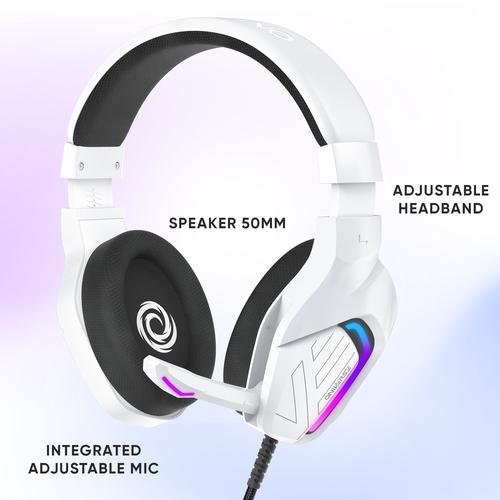 Oniverse Meteor Headset Bedraad Hoofdband Gamen Wit - Image 6