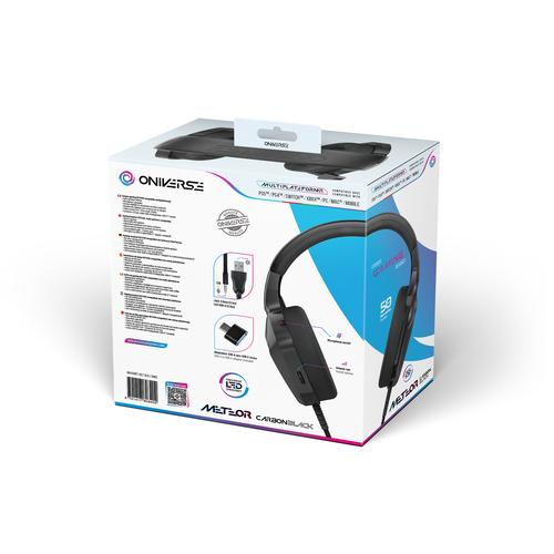 Oniverse Meteor Headset Bedraad Hoofdband Gamen Zwart - Image 2