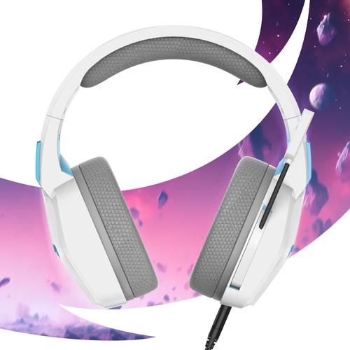 Oniverse Nebula Headset Bedraad Hoofdband Gamen USB Type-A Wit - Image 7