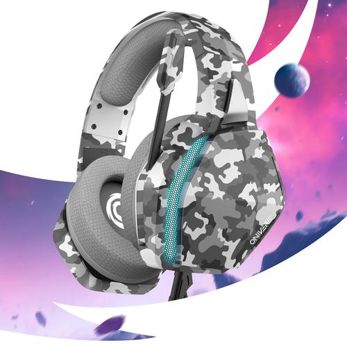 Oniverse Nebula Headset Bedraad Hoofdband Gamen USB Type-A Camouflage - Image 3