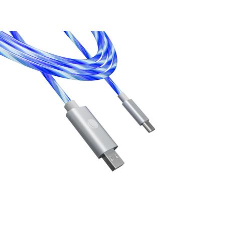 Oniverse ONICAB1-CTYPEC2-LED USB-kabel 2 m USB A USB C Blauw, Zilver - Image 6