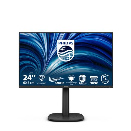 Philips 24B2U3601 computer monitor 60,5 cm (23.8") 2560 x 1440 Pixels Quad HD LCD Zwart - Image 1