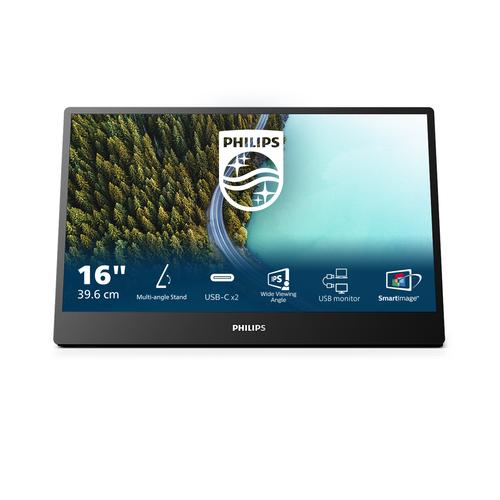 Philips 3000 series 16B1P3302D/00 computer monitor 39,6 cm (15.6") 1920 x 1080 Pixels Full HD LED Zwart - Image 1