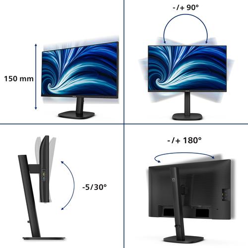 Philips 3000 series 24B2N3200J/00 computer monitor 60,5 cm (23.8") 1920 x 1080 Pixels Full HD LCD Zwart - Image 10