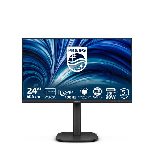 Philips 3000 series 24B2U3301D/00 computer monitor 61,2 cm (24.1") 1920 x 1200 Pixels WUXGA LCD Zwart - Image 1