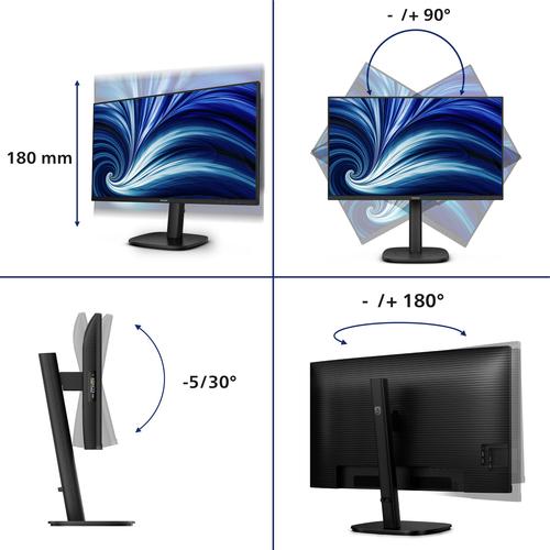 Philips 3000 series 24B2U3301D/00 computer monitor 61,2 cm (24.1") 1920 x 1200 Pixels WUXGA LCD Zwart - Image 10