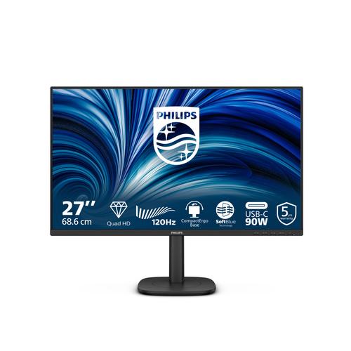 Philips 3000 series 27B2U3601/00 computer monitor 68,6 cm (27") 2560 x 1440 Pixels Quad HD LCD Zwart - Image 1