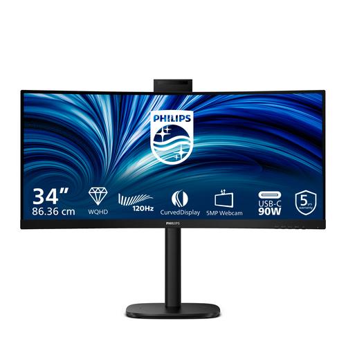 Philips 3000 series 34B2U3600CH/00 computer monitor 86,4 cm (34") 3440 x 1440 Pixels Wide Quad HD LCD Zwart - Image 1