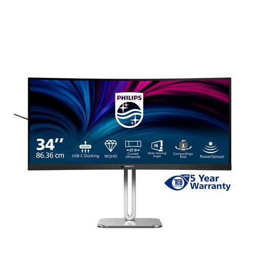Philips 5000 series 34B2U5600C/00 computer monitor 86,4 cm (34") 3440 x 1440 Pixels Dual QHD LCD Grijs - Image 9