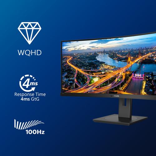 Philips B Line 346B1C/00 computer monitor 86,4 cm (34") 3440 x 1440 Pixels Quad HD LCD Zwart - Image 7